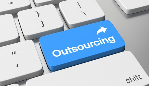 outsourcing bookkeeping stock image