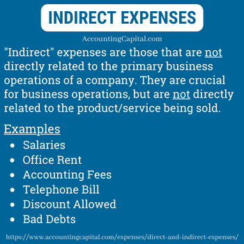 Indirect Expenses