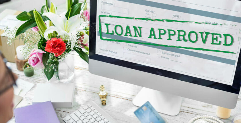 Loan Approved on Computer screen