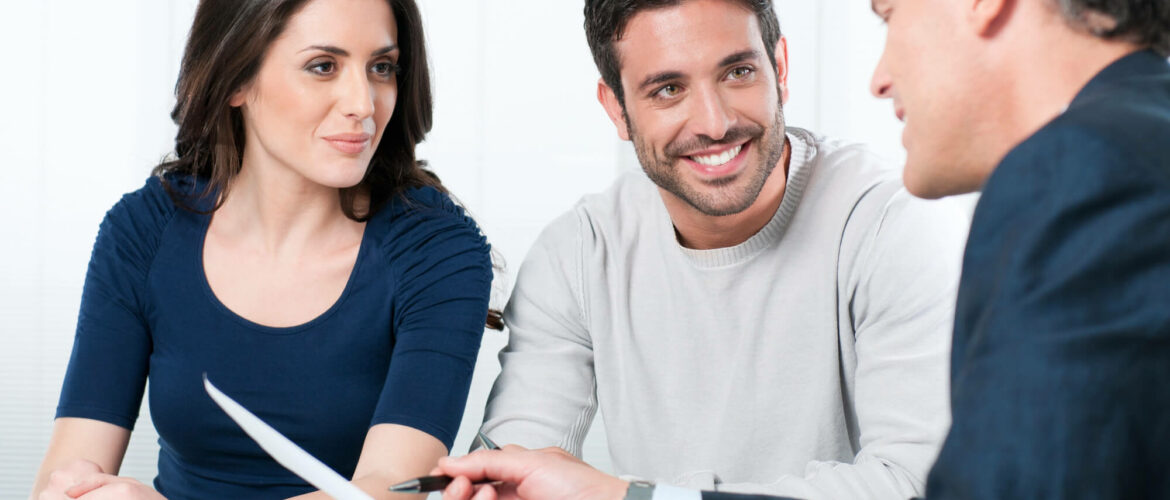 woman and man listening to tax planner